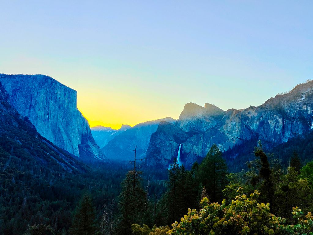 Zonsondergang Yosemite 2